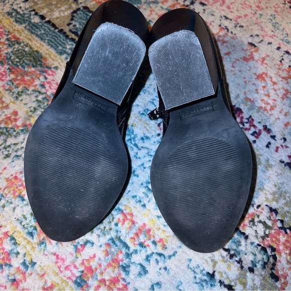 MADDEN GIRL Klicck Black Patent Leather Croc Ankle Boots Booties Sz 8.5 - Picture 6 of 6